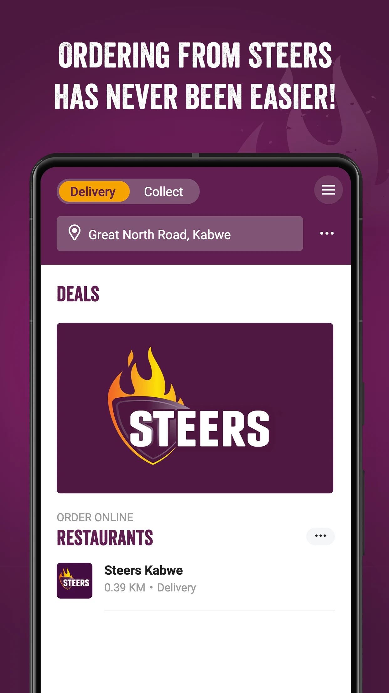 Steers Zambia screenshot