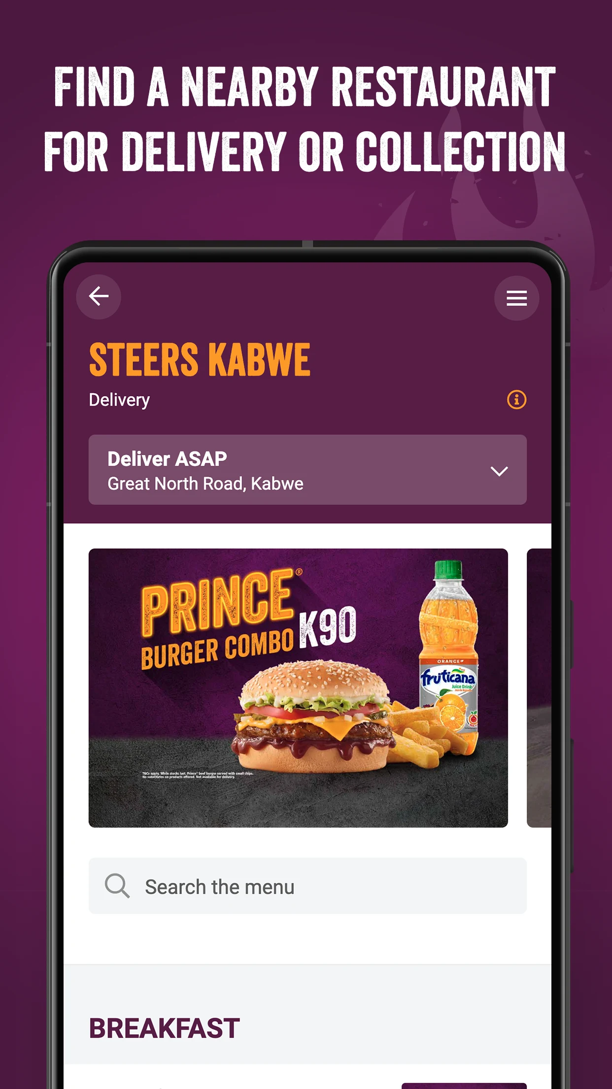 Steers Zambia screenshot